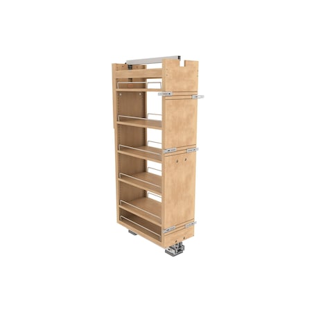 Rev-A-Shelf Maple Veneer, Light Brown, 11 in W, 51.65 in H, 23.67 in L, Light Brown 448-TPF51-11-1